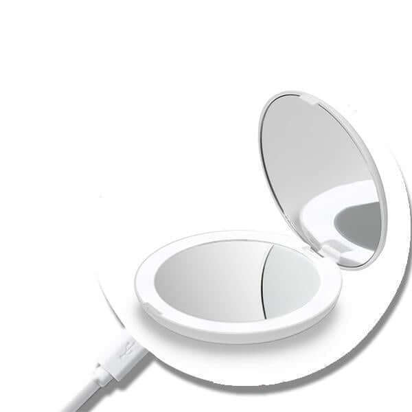 Rechargeable LED Handheld Makeup Mirror